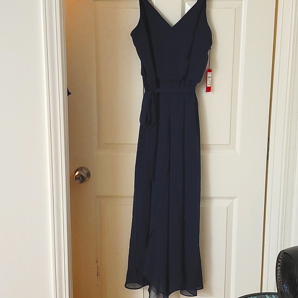 Vince Camuto Long Navy Blue Flowy Romper